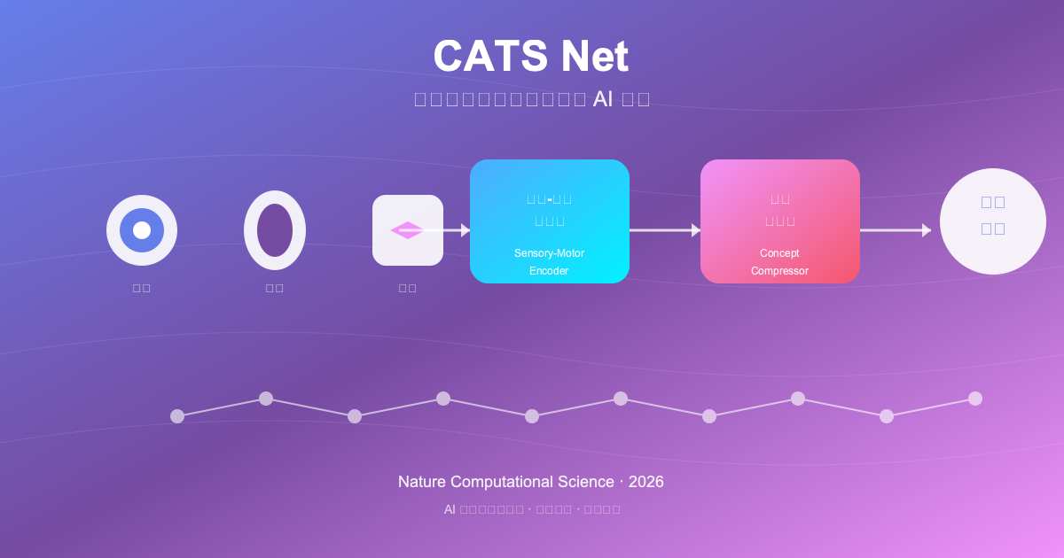CATS Net：当 AI 开始像人类一样理解概念，从感官体验到抽象思维的突破！