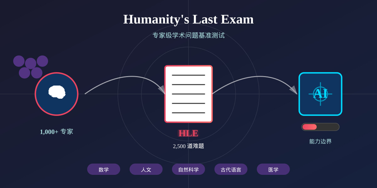 一分钟读论文：《Humanity's Last Exam：评估 AI 能力的专家级学术问题基准》