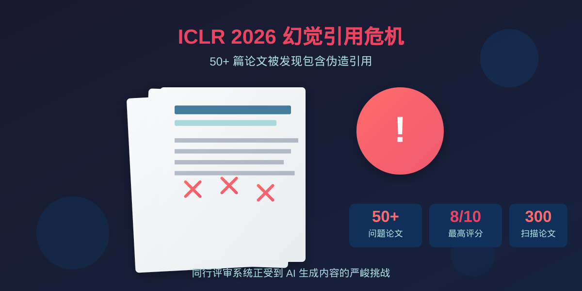 一分钟读论文：《ICLR 2026危机：50+论文幻觉引用丑闻》
